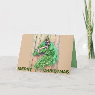 GOD JUL HORSE WREATH CARD KORT