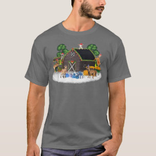 God jul - House Goat Winter Julafton Snö T Shirt