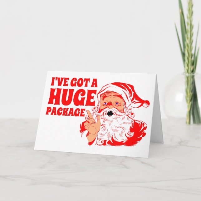 God jul, Huge Paket Helgkort (Framsida)