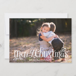 God jul Hugs Helgdag-fotokort Julkort