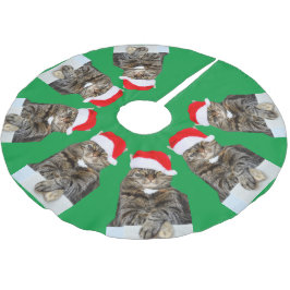 God Jul Humbug Photo Träd Skirt Julgransmatta Borstad Polyester