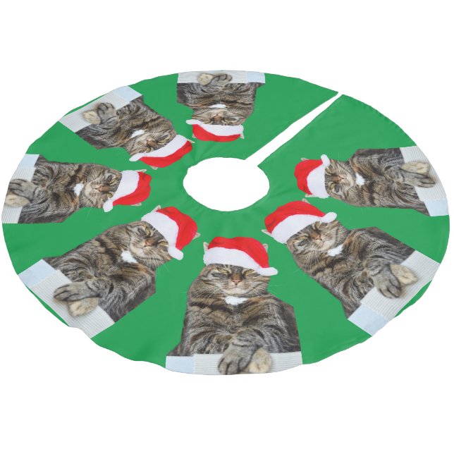 God Jul Humbug Photo Träd Skirt Julgransmatta Borstad Polyester (Vinklad)