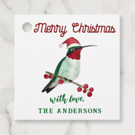 God jul Hummingbird Gåvor Etiketter