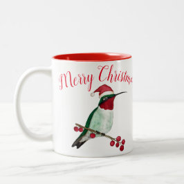 god jul Hummingbird tvåtonkaffe Mugg
