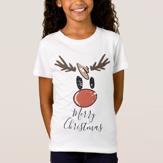God jul humor lustiga renar t shirt (Framsida)