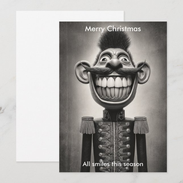 God Jul Humor Tomte Högtidshälsning  Julkort (Fram/baksida)