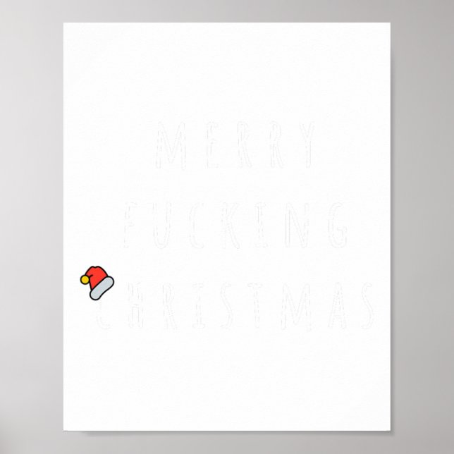 God jul Humous Julafton Gift Manar Wome Poster (Framsidan)