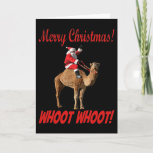 god jul Hump Day Santa & Camel Helgkort