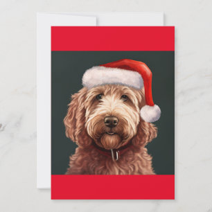 God jul, Hund älskare-gåva T-Shirt Julkort