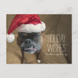 God jul Hund Helg Vykort
