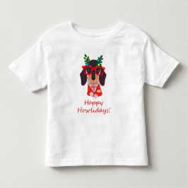 God jul Hund Howlidays Doxie Dachshund Cute T Shirt