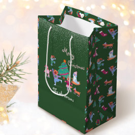 God jul Hund Ice Skör Festive Grönt