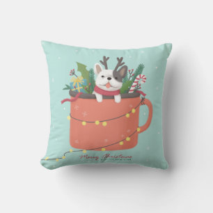 God jul: Hund Illustration Art Kudde