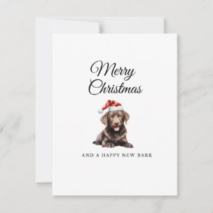 God jul hund katt choklad labrador julkort