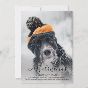 God jul Hund Photo Julkort