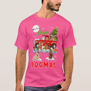 God jul Hund Santa Carshing Chow Chows Plocka T Shirt