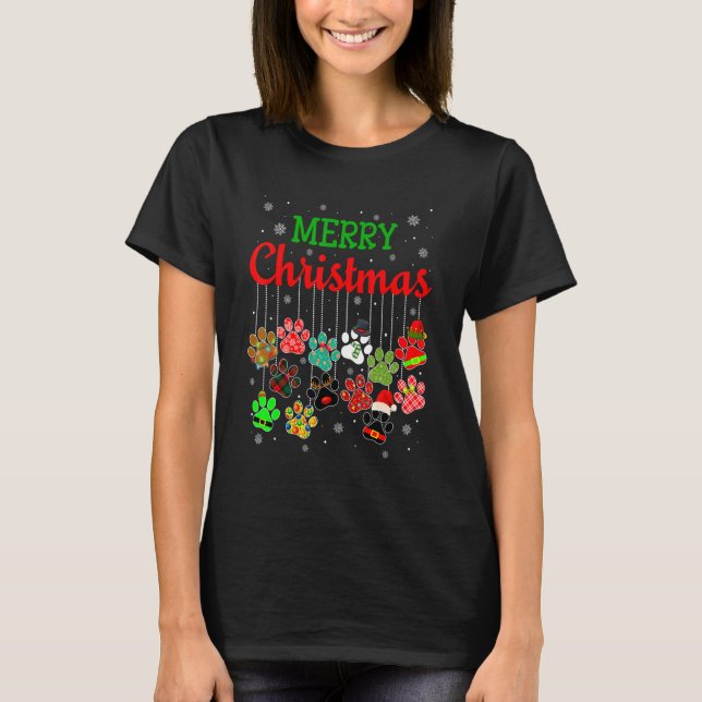 God jul Hund Tass Skriv ut Pput Ugly Julafton Hund T Shirt (Framsida)