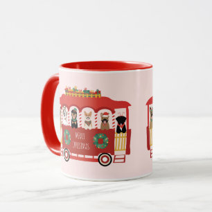 God jul Hundar Helgdag Trolly Mugg