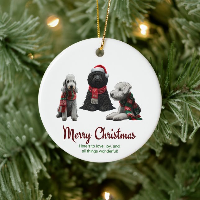 God jul Hundar Julgransprydnad Keramik (Träd)