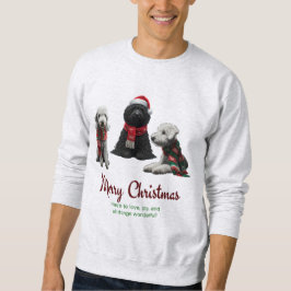 God jul Hundar Lång Ärmad Tröja