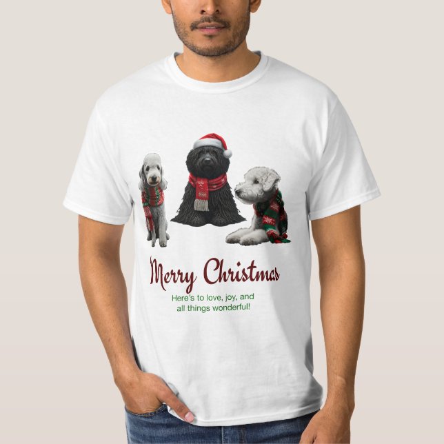 God jul Hundar T Shirt (Framsida)