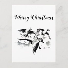 God jul Hunters vykort