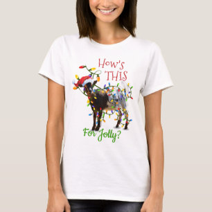 God jul Hur är det här för Jolly Goat? T Shirt