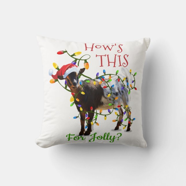 God jul, hur är det här för Jolly? Kudde (Framsida)