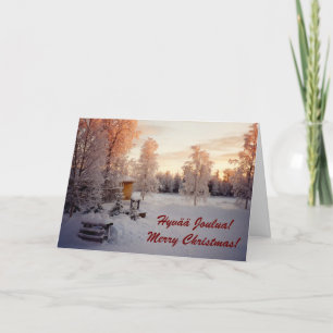 God jul! Hyvää Joulua! Helgkort