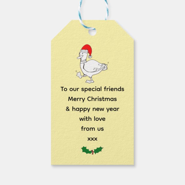 God jul i Ankor Presentetikett (Baksidan)