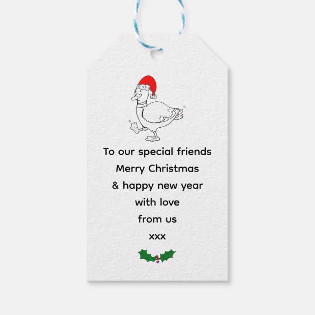 God jul i Ankor Presentetikett (Baksidan)