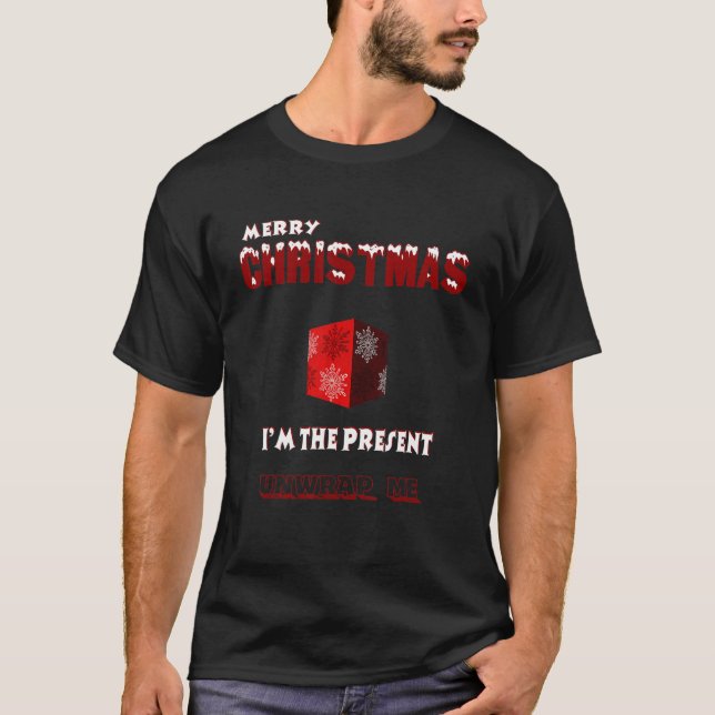 God jul I är den nuvarande oblindade mig T Shirt (Framsida)