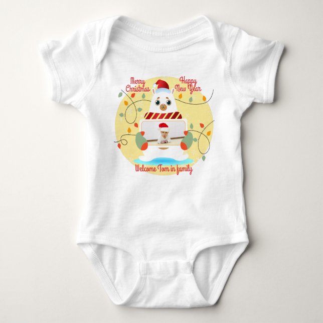 God jul i baby t shirt (Framsida)