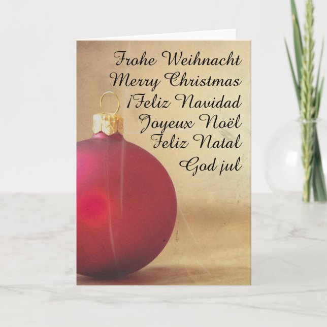 God jul i boll helgkort (Framsida)