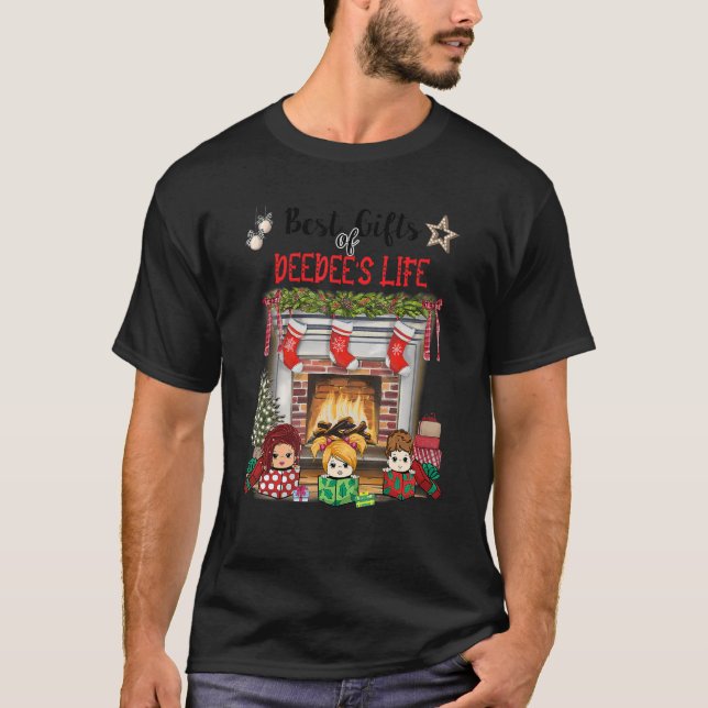God jul i Deedee Life Fireplace T Shirt (Framsida)