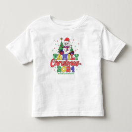 God jul i familjen Snögubbe T Shirt