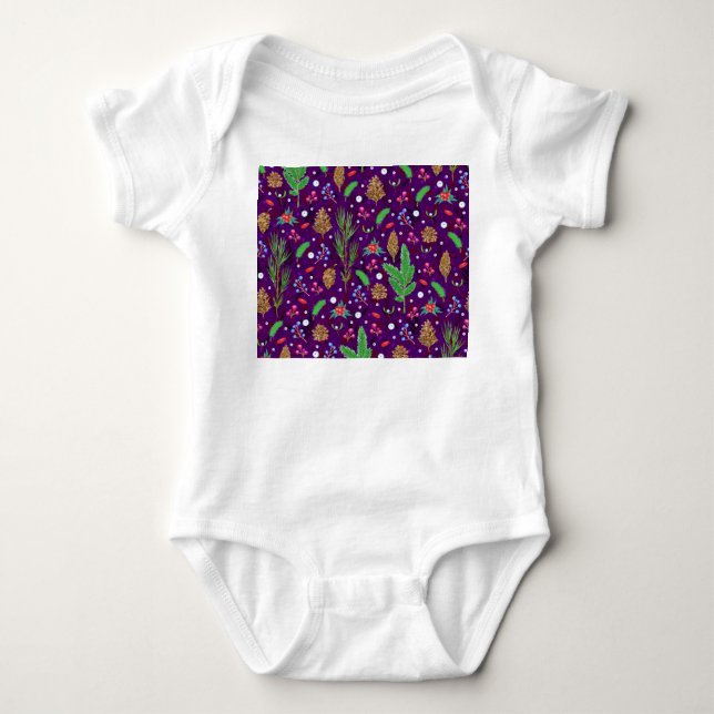 God jul i Gräs Cones: Festive Seamless T Shirt (Framsida)