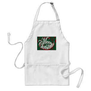 God jul i Grönt Apron Förkläde