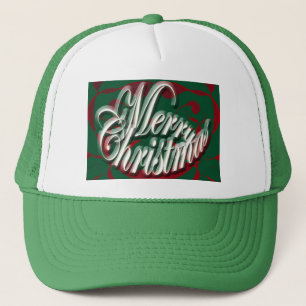 God jul i Grönt Hat Truckerkeps