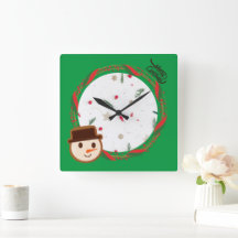 God jul i Grönten Snögubbe