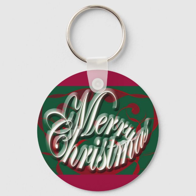 God jul i Gröntens nyckelkedja Nyckelring (Framsida)
