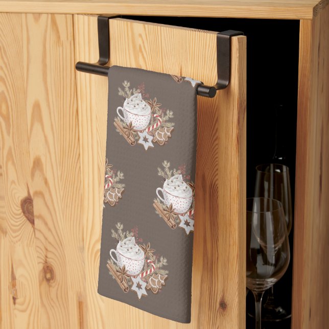 God jul i Helgdag Säsong Treats Köksdun Kökshandduk (Thirds Fold)