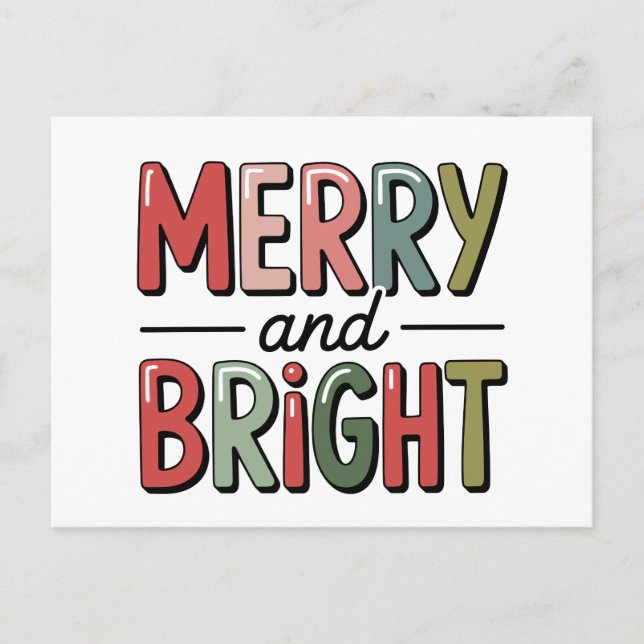 God jul i Julafton Helgdag Vykort (Framsida)