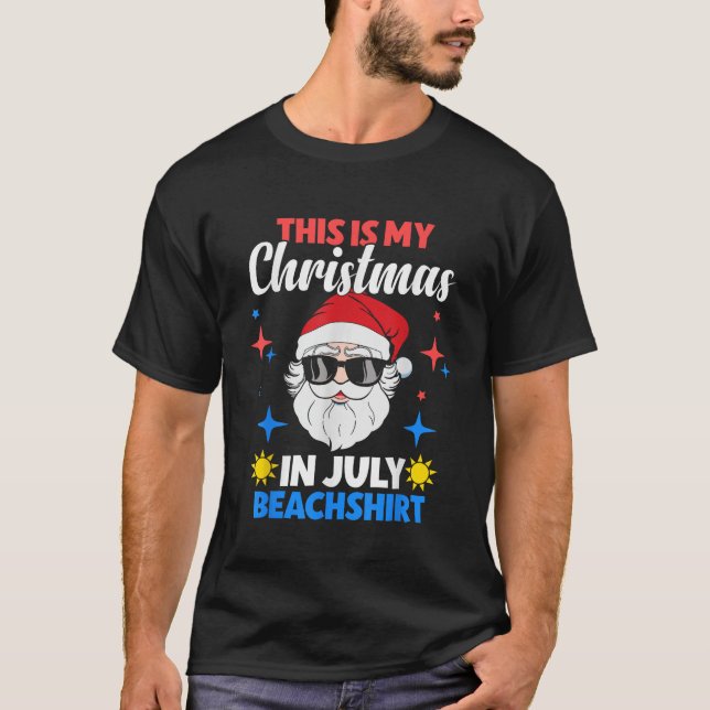 God jul i juli i Jultomten på sommaren Manar T Shirt (Framsida)