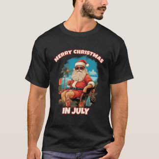 God jul i juli i Santa T Shirt