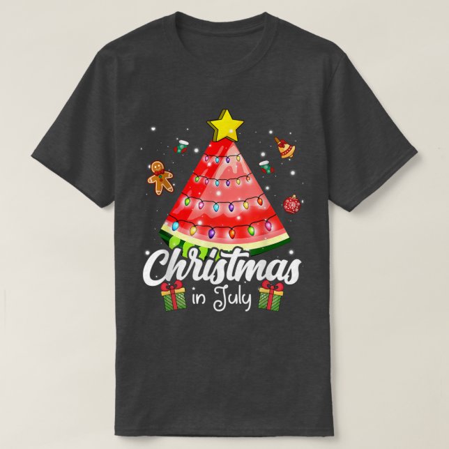 God jul i juli med Watermelon Kristus T Shirt (Design framsida)