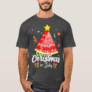 God jul i juli med Watermelon Kristus T Shirt