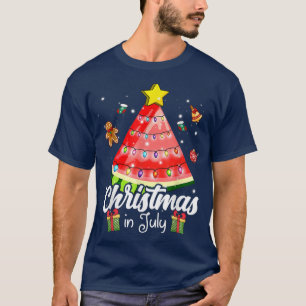 God jul i juli med Watermelon Kristus T Shirt