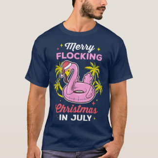 God jul i juli Sommar Flamingo B T Shirt