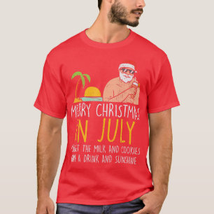 God jul i juli: Summan av Santa Beach Cocktail T Shirt